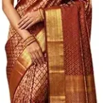 Women's Kanchipuram Silk Saree With Blouse Piece