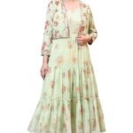 Women's Blue Tie and Dye Shibori Pure Cotton Top and Pants Co-ord Set