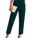 Dream Beauty Fashion Women's High Waist Regular Fit Trouser, Elastic Staright Pants, for Office Work & Casual wear (BZFVirat Pant-8)