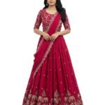 Embroidered Lehenga Choli with Dupatta for Women | Wedding, Haldi, Festive | Heavy Floral Thread & Sequence Work |