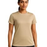 Women's Plain Tshirt | Solid | Dry Fit | 100% Polyester 140 GSM | Regular Fit Tees | Teegar | Round Neck | Half Sleeves | Tshirts Pack of 1