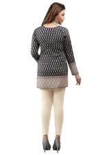 Women Clothing Indian Tunic Top Women's Printed Short Kurti Kurta India Apparel - Image 2