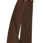 KERI PERRY Trousers for Woman Pants Women's Formal Office Korean | Black Track Pant Beige| Straight | Cotton Spandex Stretchable Trouser | High-Waisted Bottom Wear