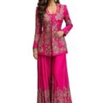 Lehenga Choli For Womens And Girls Chinon silk, with Embroidery Sequence work ready to wear with full koti Wedding new party koti