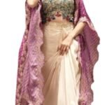 Lehenga Choli For Womens And Girls Crepe silk, with sequin embroidery belt Dhoti Indowestern three piece set with embroidery Wedding Bandhani Printed