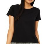 Max Women Cotton Solid Regular Fit T-Shirt