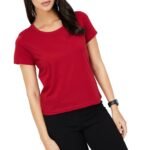 Max Women Solid T-Shirt