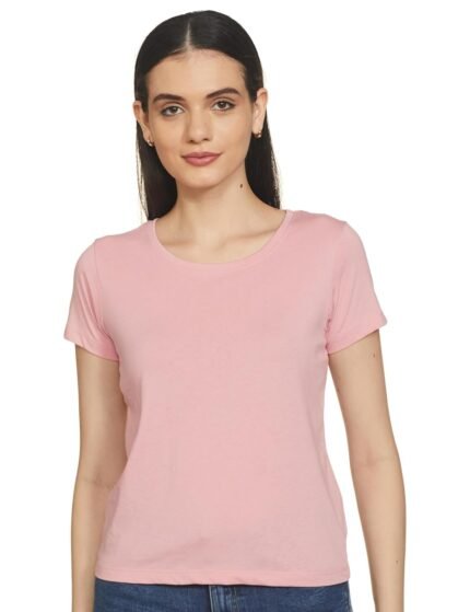 Max Women Solid T-Shirt