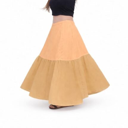 SEER Can Can Skirt for Lehenga for Women Cotton Cancan Petticoat,red Color Skin Color can Hoopless Underskirt for Lehenga and Gown, Floor Length, Free Size