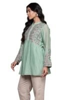 Women Green Dharohar Kurti - Image 2