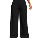 Toochki Trousers for Woman Pants Women's Formal Office Korean | Beige Track Pant | Straight | Cotton Spandex Stretchable Trouser | High-Waisted Bottom Wear