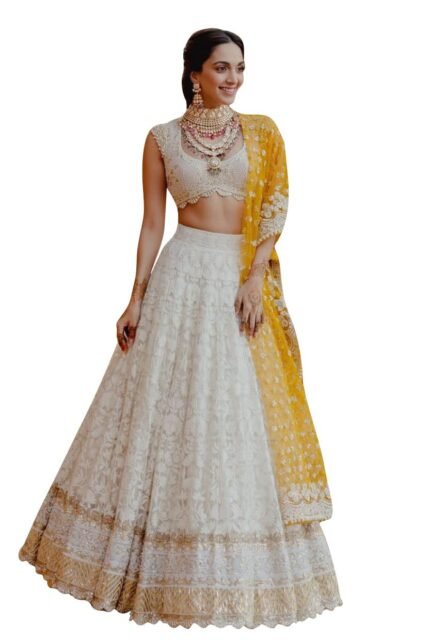 TRENDMALLS Women's Georgette Embroidery Sequence Work Lehenga Choli with Dupatta For Women Semi-Stitch