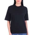 Women’s Oversized Plain T-Shirt | Drop Shoulder Baggy Fit | Casual Half Sleeve Crew Neck | Soft & Breathable Loose Tee for Ladies