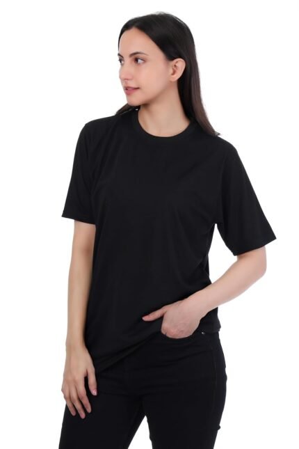 Women's Cotton Plain Tshirt | Regular Fit Half Sleeve Pure Cotton Tee | 100% Cotton Plain Women T Shirt | Regular Fit Casual T Shirt