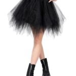 Women Short Tulle Skirt 50s Rockabilly Petticoat Halloween Fancy Dress Christmas Cosplay Dance Costume