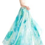 Womens Blending Chiffon Retro Long Maxi Skirt Vintage Dress (XX-Large, Pattern 105)